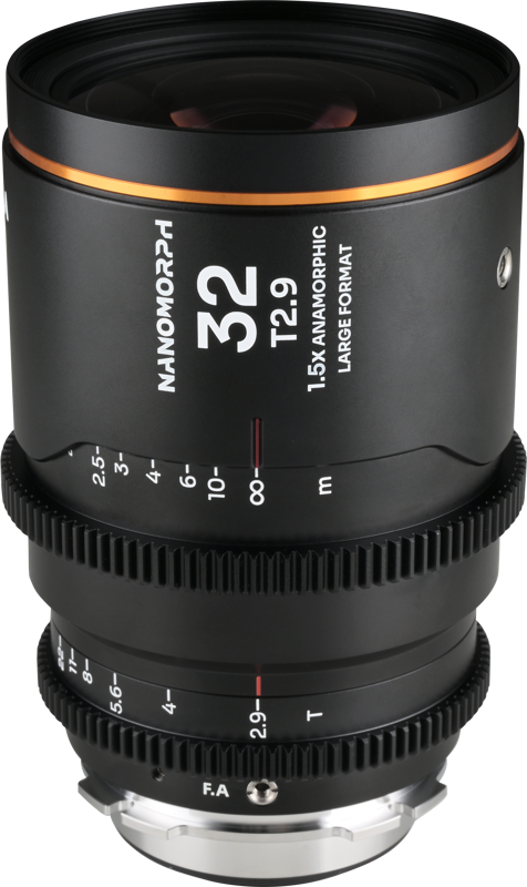 LAOWA Nanomorph LF 32mm T2.9 1.5X (Amber) - Arri PL/Canon EF