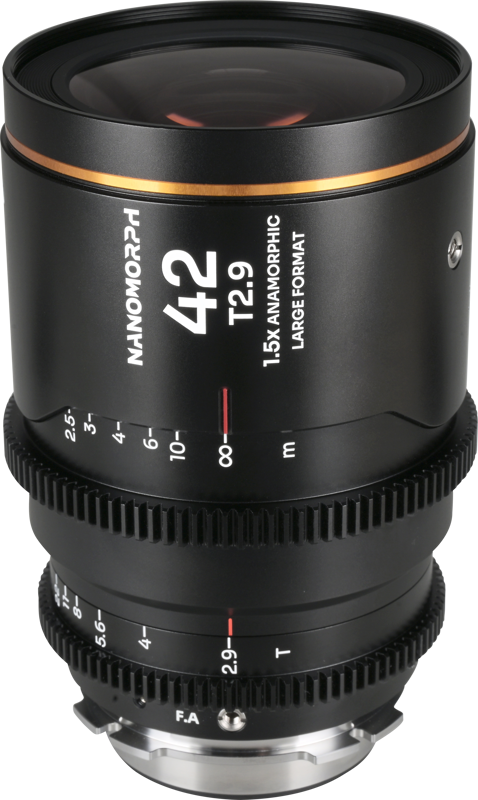 LAOWA Nanomorph LF 42mm T2.9 1.5X (Amber) - Arri PL/Canon EF