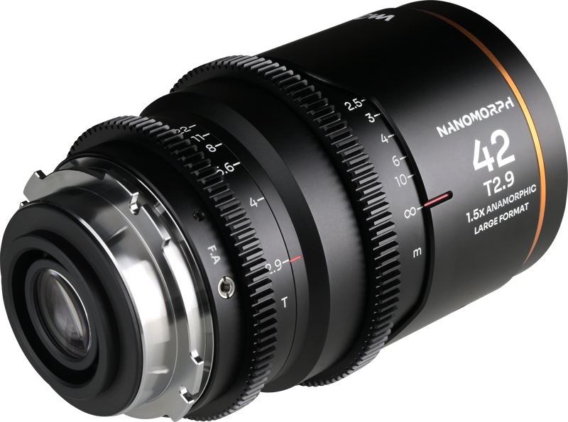 LAOWA Nanomorph LF 42mm T2.9 1.5X (Amber) - Arri PL/Canon EF