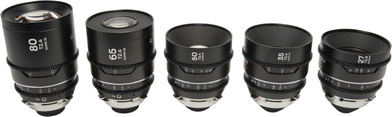 LAOWA Nanomorph S35 Prime 5-Lens Bundle (27+35+50+65+80mm) Silver - Arri PL/Canon EF