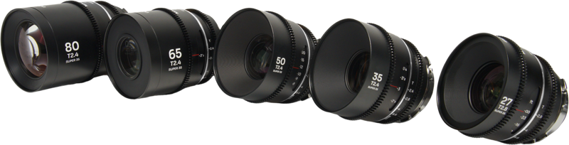 LAOWA Nanomorph S35 Prime 5-Lens Bundle (27+35+50+65+80mm) Silver - Arri PL/Canon EF