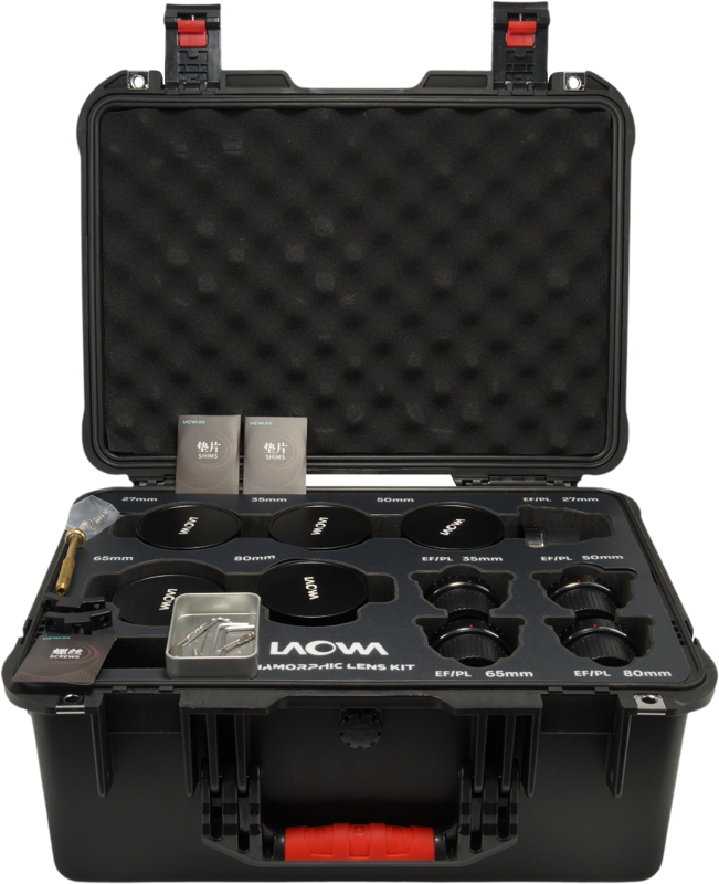 LAOWA Nanomorph S35 Prime 5-Lens Bundle (27+35+50+65+80mm) Amber - Arri PL/Canon EF