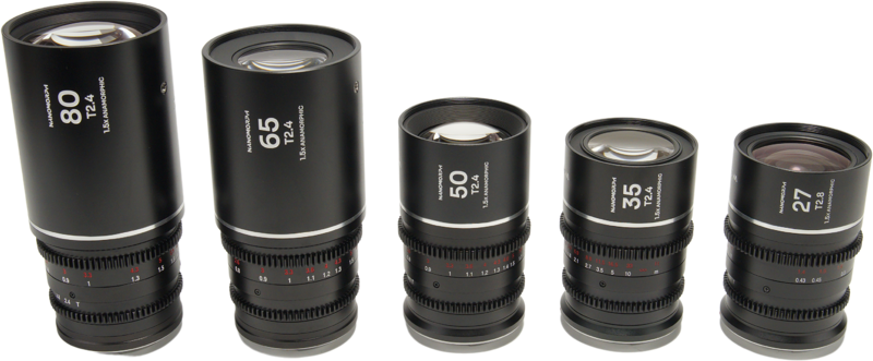 LAOWA Nanomorph S35 Prime 5-Lens Bundle (27+35+50+65+80mm) Silver - Sony E
