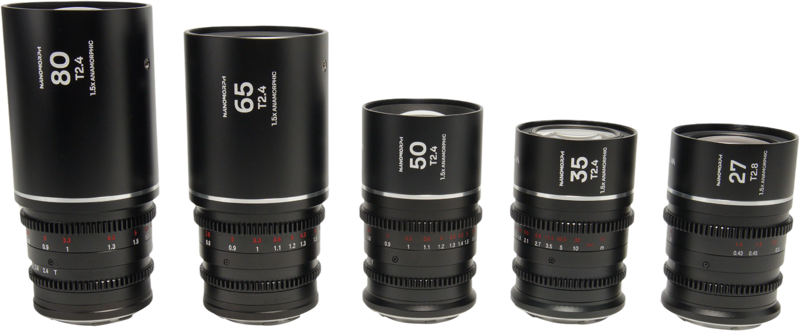 LAOWA Nanomorph S35 Prime 5-Lens Bundle (27+35+50+65+80mm) Silver - Canon RF