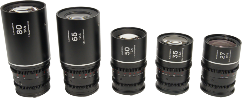 LAOWA Nanomorph S35 Prime 5-Lens Bundle (27+35+50+65+80mm) Silver - Canon RF