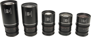 LAOWA Nanomorph S35 Prime 5-Lens Bundle (27+35+50+65+80mm) Silver - Canon RF