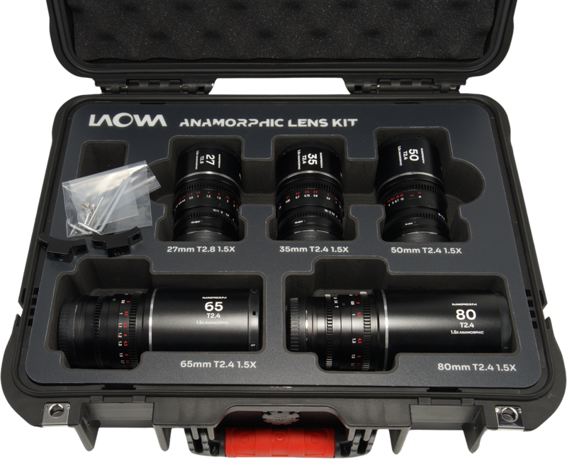 LAOWA Nanomorph S35 Prime 5-Lens Bundle (27+35+50+65+80mm) Silver - Canon RF