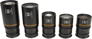 LAOWA Nanomorph S35 Prime 5-Lens Bundle (27+35+50+65+80mm) Amber - Canon RF
