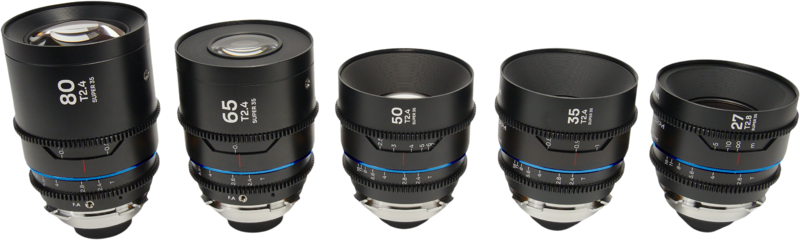 LAOWA Nanomorph S35 Prime 5-Lens Bundle (27+35+50+65+80mm) Blue - Arri PL/Canon EF