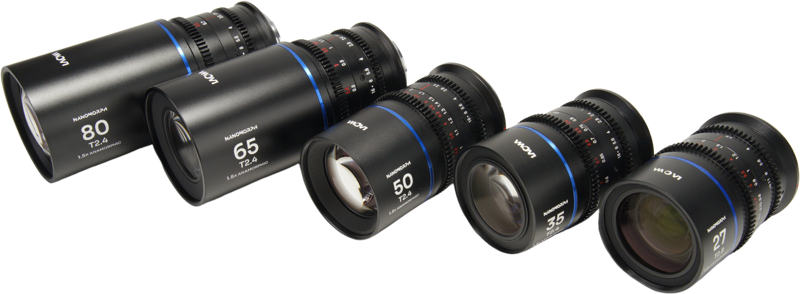 LAOWA Nanomorph S35 Prime 5-Lens Bundle (27+35+50+65+80mm) Blue - Sony E