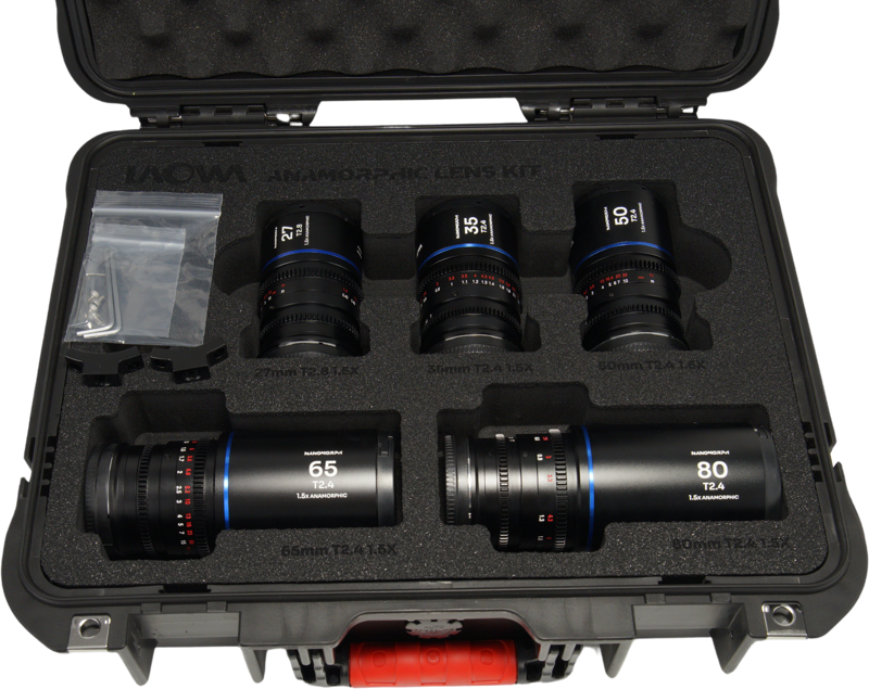 LAOWA Nanomorph S35 Prime 5-Lens Bundle (27+35+50+65+80mm) Blue - Canon RF