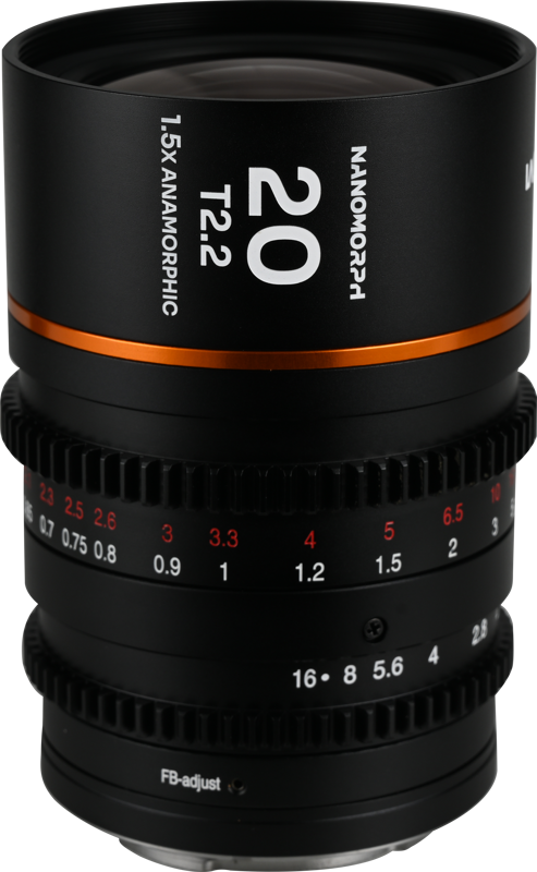 LAOWA Nanomorph 20mm T2.2 1.5X MFT (Amber) - MFT