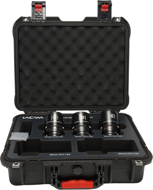 LAOWA Nanomorph S35 Prime 3-Lens Bundle (27mm, 35mm, 50mm) (Silver) - MFT