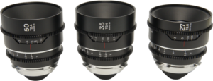 LAOWA Nanomorph S35 Prime 3-Lens Bundle (27mm, 35mm, 50mm) (Silver) - Arri PL/Canon EF