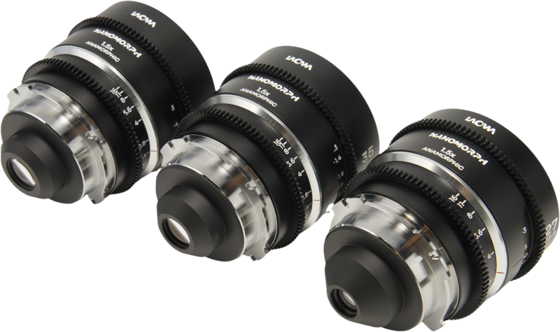 LAOWA Nanomorph S35 Prime 3-Lens Bundle (27mm, 35mm, 50mm) (Silver) - Arri PL/Canon EF
