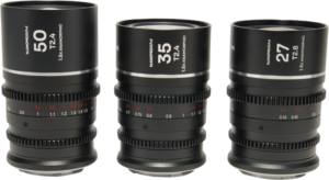 LAOWA Nanomorph S35 Prime 3-Lens Bundle (27mm, 35mm, 50mm) (Silver) - Canon RF