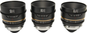 LAOWA Nanomorph S35 Prime 3-Lens Bundle (27mm, 35mm, 50mm) (Amber) - Arri PL/Canon EF
