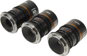 LAOWA Nanomorph S35 Prime 3-Lens Bundle (27mm, 35mm, 50mm) (Amber) - Fuji X