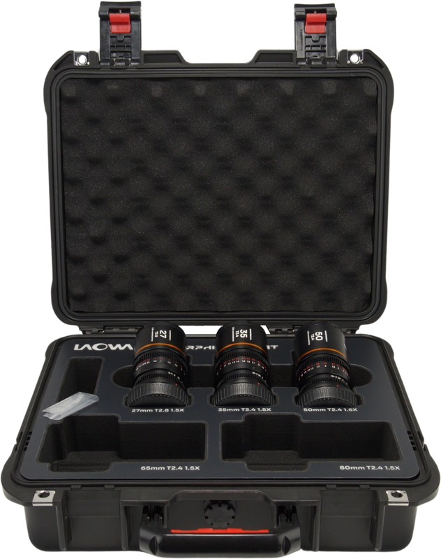 LAOWA Nanomorph S35 Prime 3-Lens Bundle (27mm, 35mm, 50mm) (Amber) - Fuji X