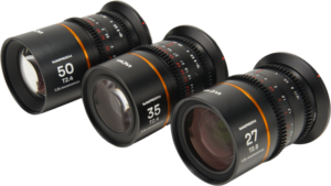 LAOWA Nanomorph S35 Prime 3-Lens Bundle (27mm, 35mm, 50mm) (Amber) - Canon RF