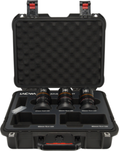 LAOWA Nanomorph S35 Prime 3-Lens Bundle (27mm, 35mm, 50mm) (Amber) - Canon RF