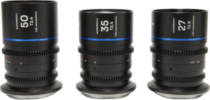 LAOWA Nanomorph S35 Prime 3-Lens Bundle (27mm, 35mm, 50mm) (Blue) - MFT