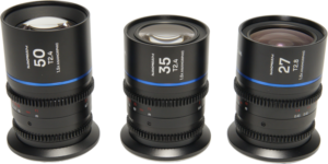 LAOWA Nanomorph S35 Prime 3-Lens Bundle (27mm, 35mm, 50mm) (Blue) - DL
