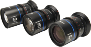 LAOWA Nanomorph S35 Prime 3-Lens Bundle (27mm, 35mm, 50mm) (Blue) - DL