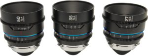 LAOWA Nanomorph S35 Prime 3-Lens Bundle (27mm, 35mm, 50mm) (Blue) - Arri PL/Canon EF