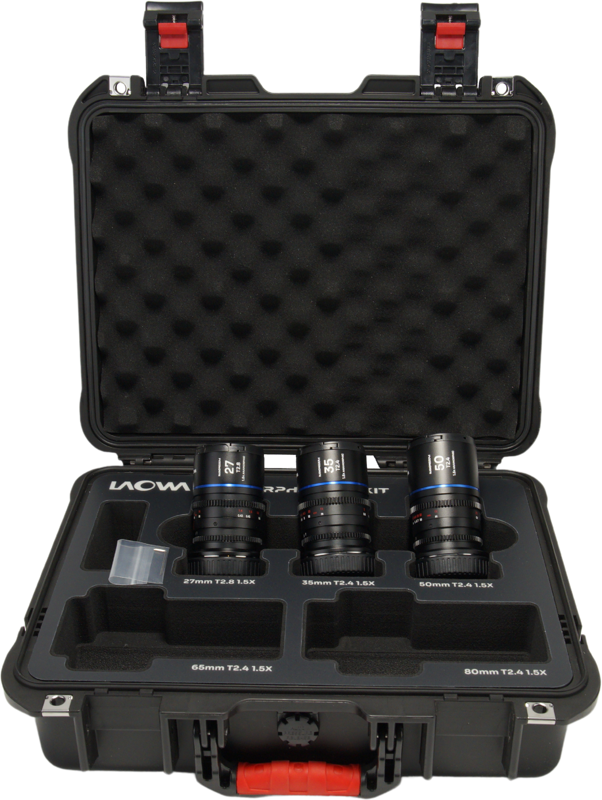 LAOWA Nanomorph S35 Prime 3-Lens Bundle (27mm, 35mm, 50mm) (Blue) - Fuji X