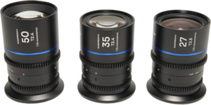 LAOWA Nanomorph S35 Prime 3-Lens Bundle (27mm, 35mm, 50mm) (Blue) - Canon RF