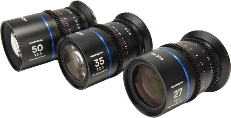 LAOWA Nanomorph S35 Prime 3-Lens Bundle (27mm, 35mm, 50mm) (Blue) - Sony E
