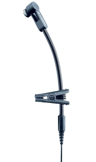 SENNHEISER e908B Condenser microphone with flexible holder for wind instruments, for EW, incl. MZA 900 P preamplifier
