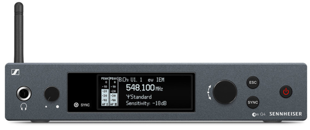 SENNHEISER EW IEM G4-A1 IEM wireless monitoring kit (1x EK + IE4), GA3, 470 - 516 MHz, generation 4