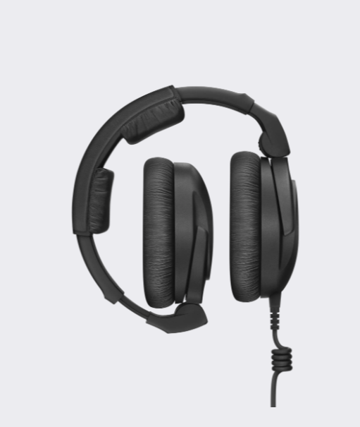 SENNHEISER HD 300 PRO Headphones Over Ear Wired Black Foldable