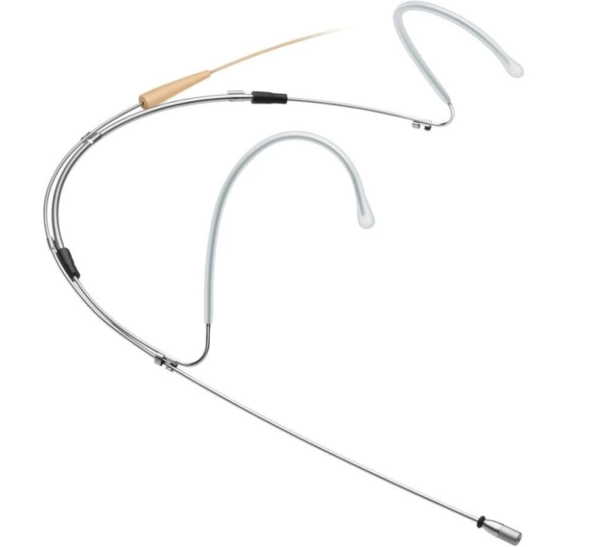 SENNHEISER HM 200 Microphone head condenser, omnidirectional (MKE1)., Lemo 3-P, nickel/beige