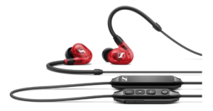 SENNHEISER IE 100 PRO Re BT Wireless BT dynamic headphones for mobile devices and monitoring, red