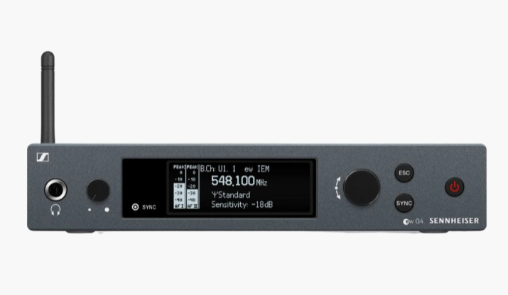 SENNHEISER SR IEM G4 A Transmitter for In Ear Monitoring, 516 - 558 MHz, generation 4, incl. GA3, antenna and power supply