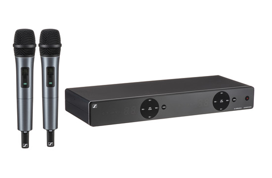 SENNHEISER XSW 1-835 DUAL-A Microport set - 2x handheld (dynamic 835 with cardioid characteristic) 548 - 572 MHz, double front