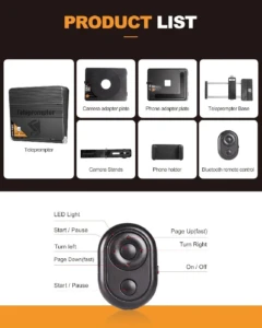 LENSGO TC7II Portable Phone+Camera Teleprompter