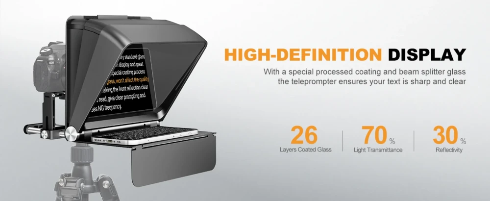 LENSGO TC7II Portable Phone+Camera Teleprompter