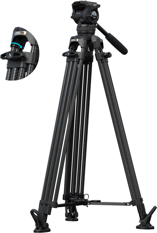 SMALLRIG 5580 FSD16 FreeSpeed Heavy-Duty Carbon Fiber Tripod