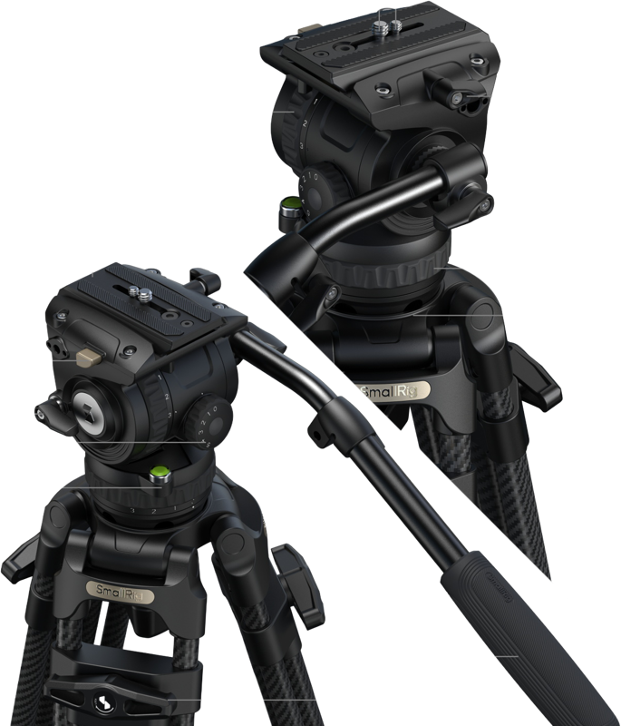 SMALLRIG 5580 FSD16 FreeSpeed Heavy-Duty Carbon Fiber Tripod