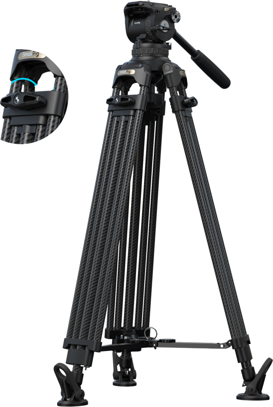 SMALLRIG 5578 FSD18 FreeSpeed Heavy-Duty Carbon Fiber Tripod