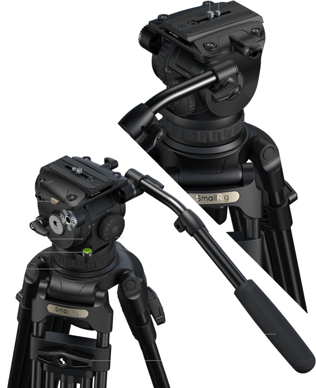 SMALLRIG 5577 FSD18 FreeSpeed Heavy-Duty Aluminum Alloy Tripod