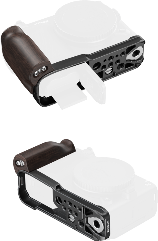 SMALLRIG 5906 L-Shaped Mount Plate with Wooden Handle for Nikon ZR