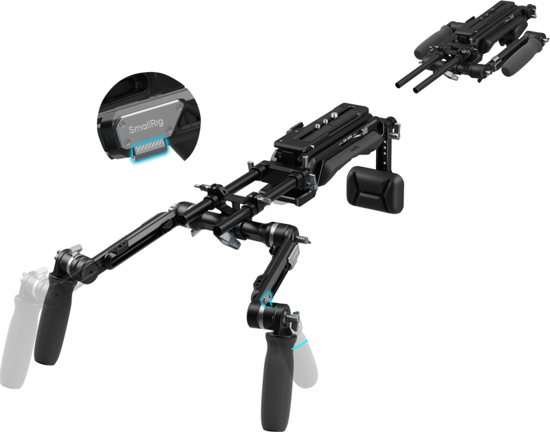 SMALLRIG 5199 HawkLock VCT-14 Type Shoulder Rig (SR009)