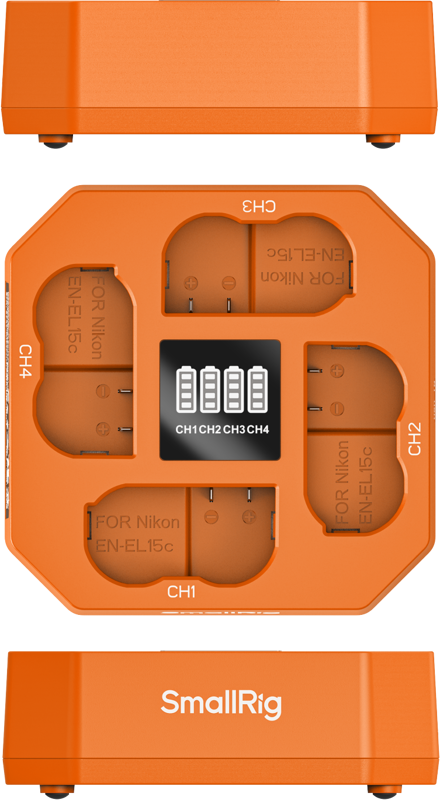 SMALLRIG 5747 Four-Channel Camera Battery Charger for EN-EL15c