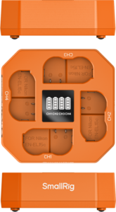 SMALLRIG 5747 Four-Channel Camera Battery Charger for EN-EL15c