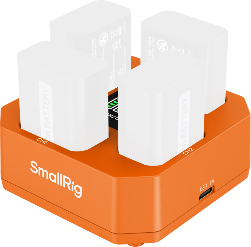 SMALLRIG 5749 Four-Channel Camera Battery Charger for NP-FW50